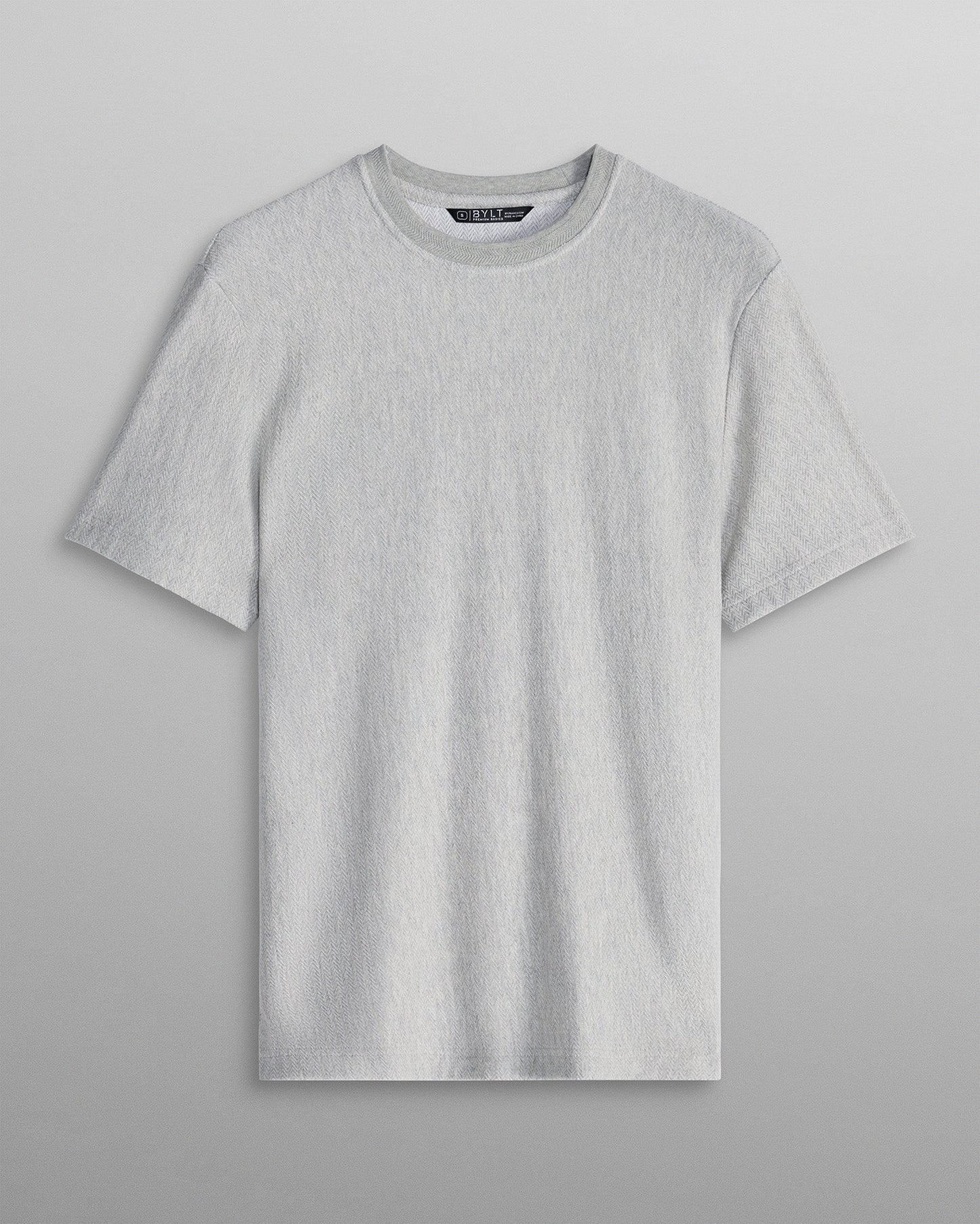 Brushed Herringbone Box Tee