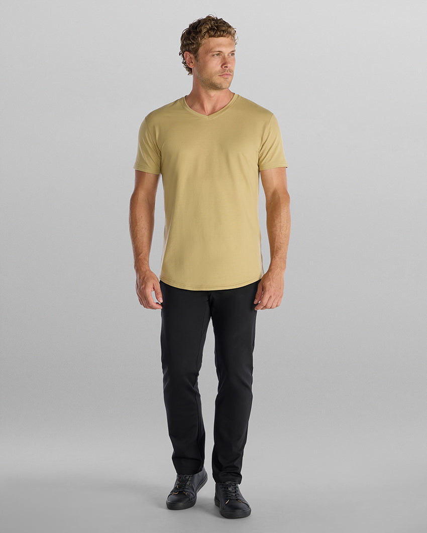 Drop-Cut V-Neck: BYLT Signature