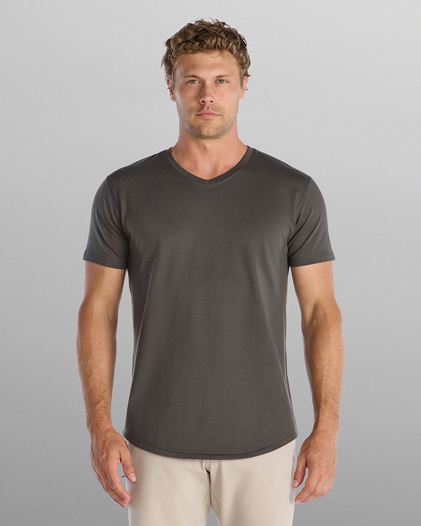 Drop-Cut V-Neck: BYLT Signature