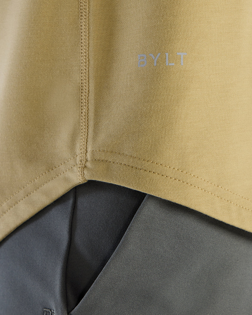Henley Drop-Cut Long Sleeve: BYLT Signature