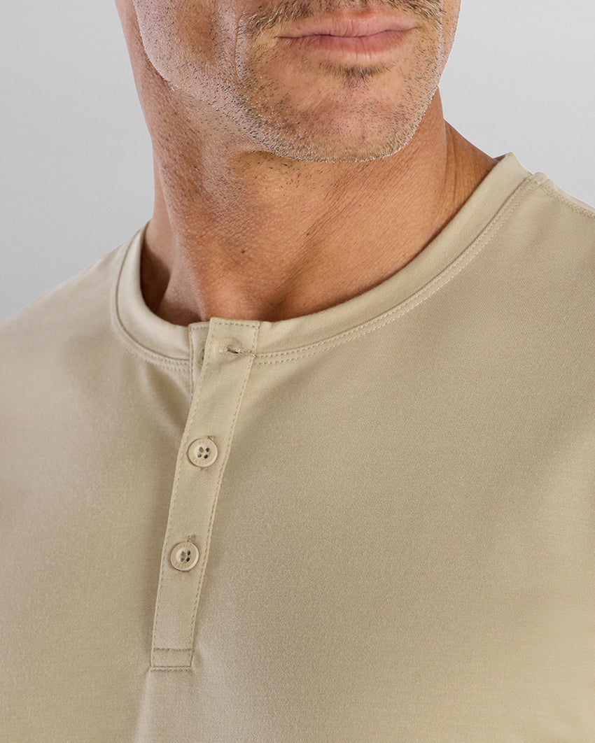 Henley Drop-Cut Long Sleeve: BYLT Signature