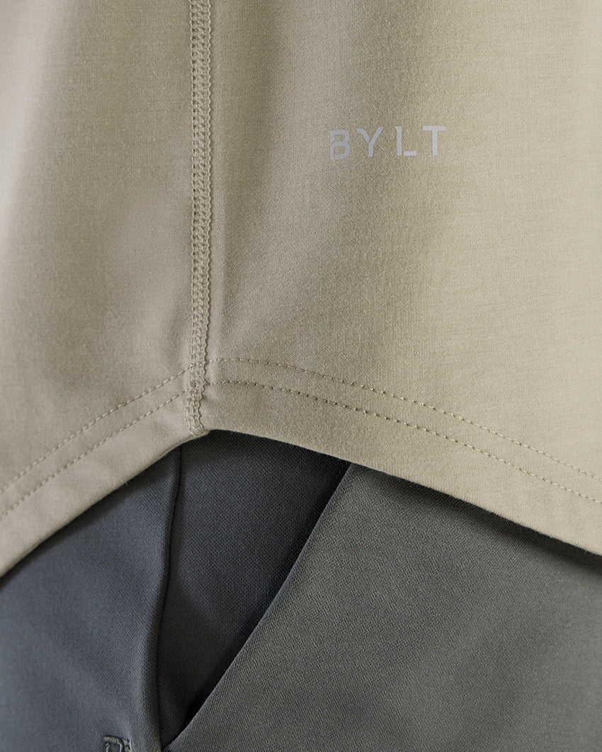 Henley Drop-Cut Long Sleeve: BYLT Signature