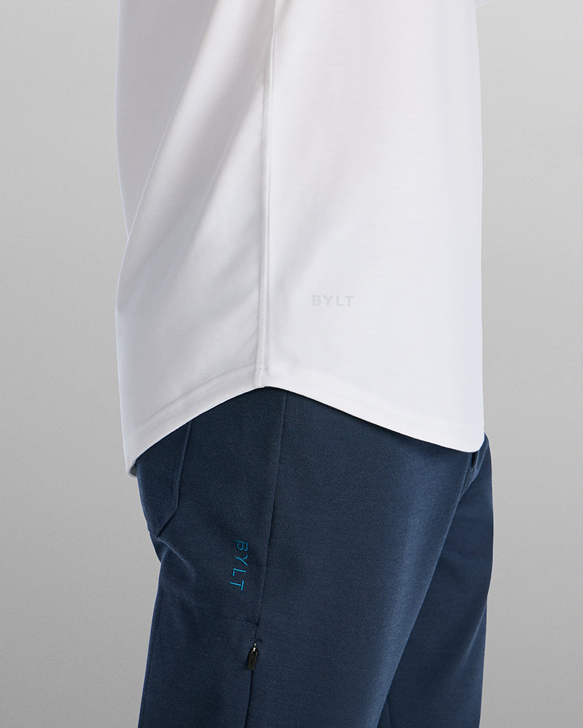 Henley Drop-Cut Long Sleeve: LUX