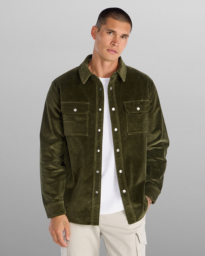Corduroy Relaxed Overshirt