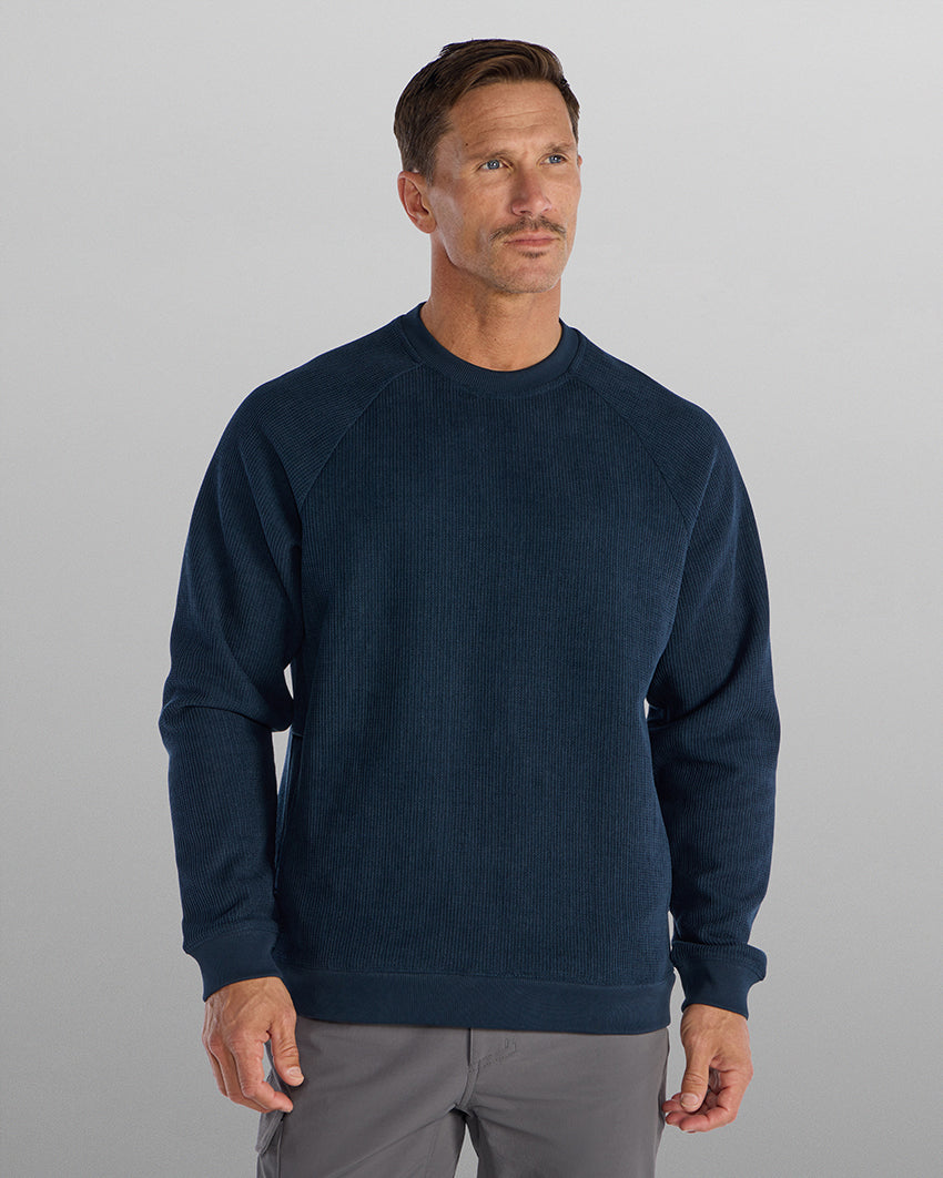 Heavyweight Waffle Crewneck