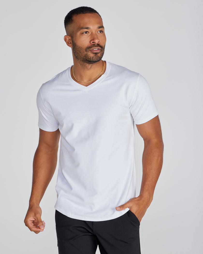 Drop-Cut V-Neck: BYLT Signature