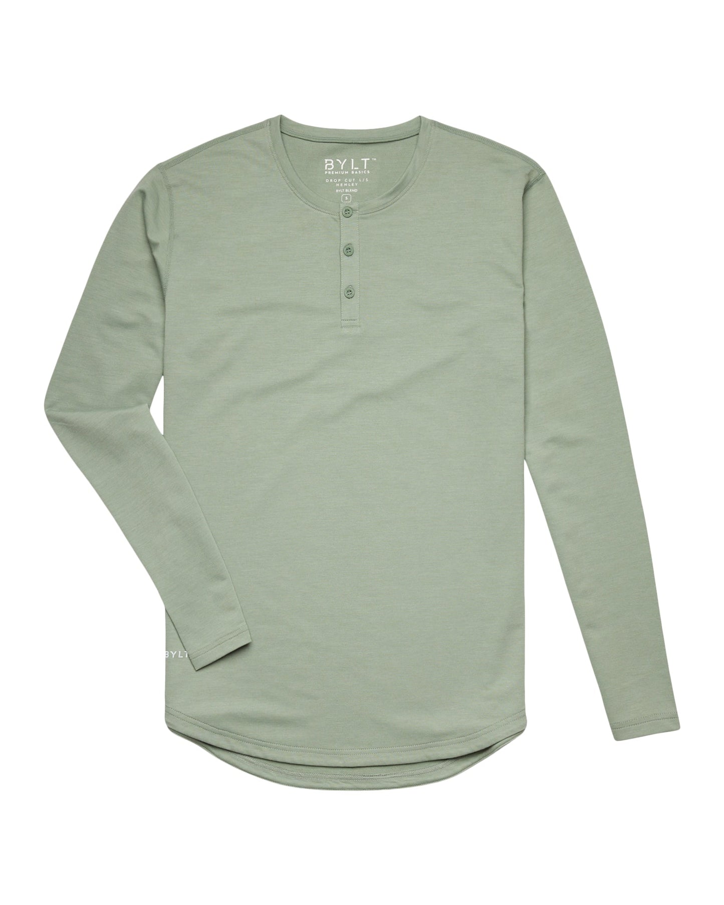 Henley Drop-Cut Long Sleeve: BYLT Signature