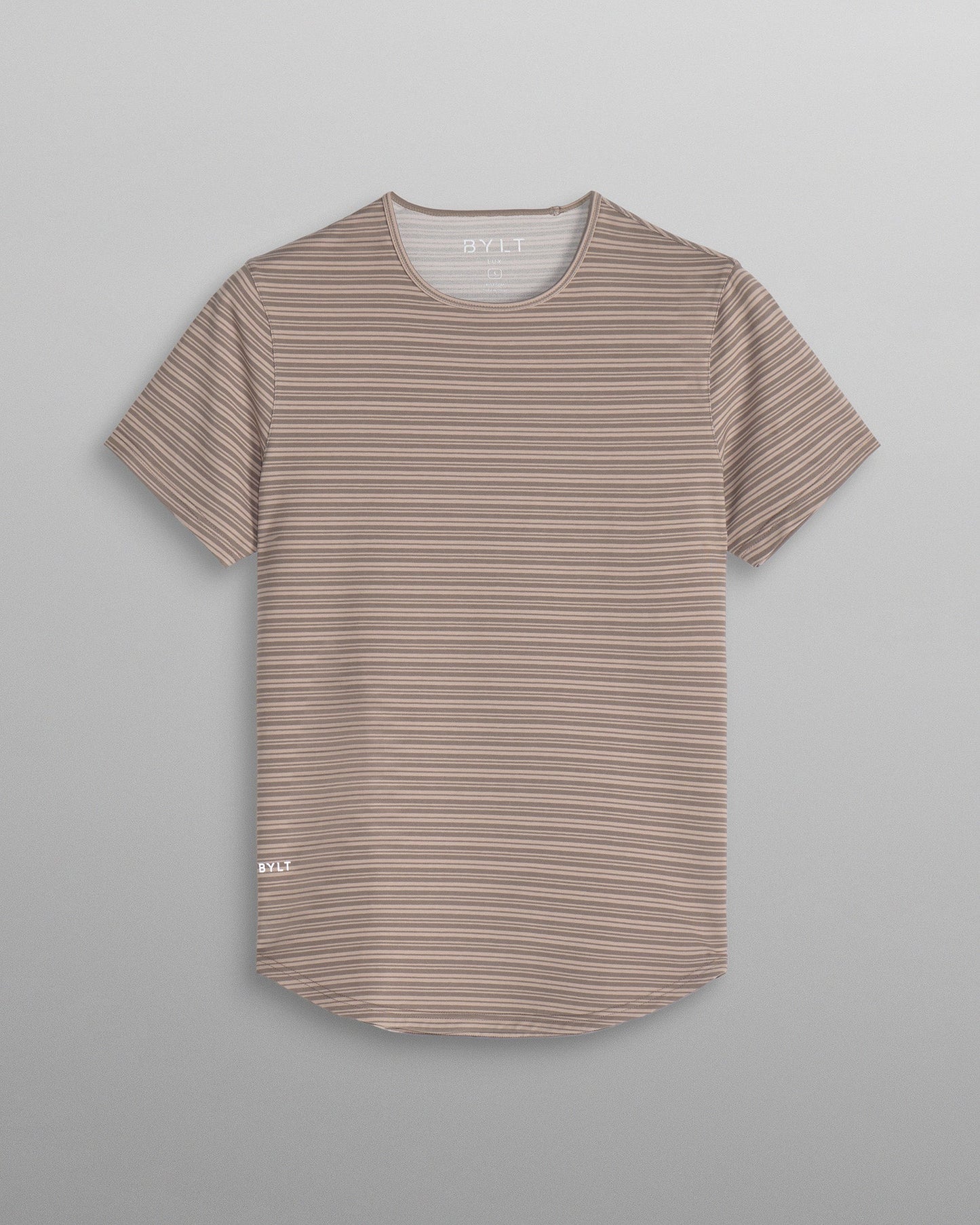 LUX Striped Drop-Cut Tee